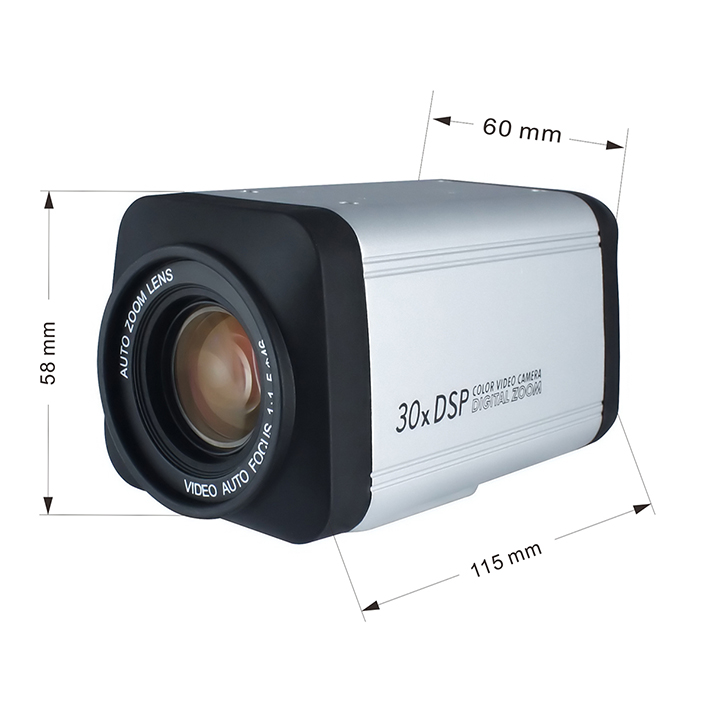 Analog 1200TVL Integrated 30X ZOOM Color Camera